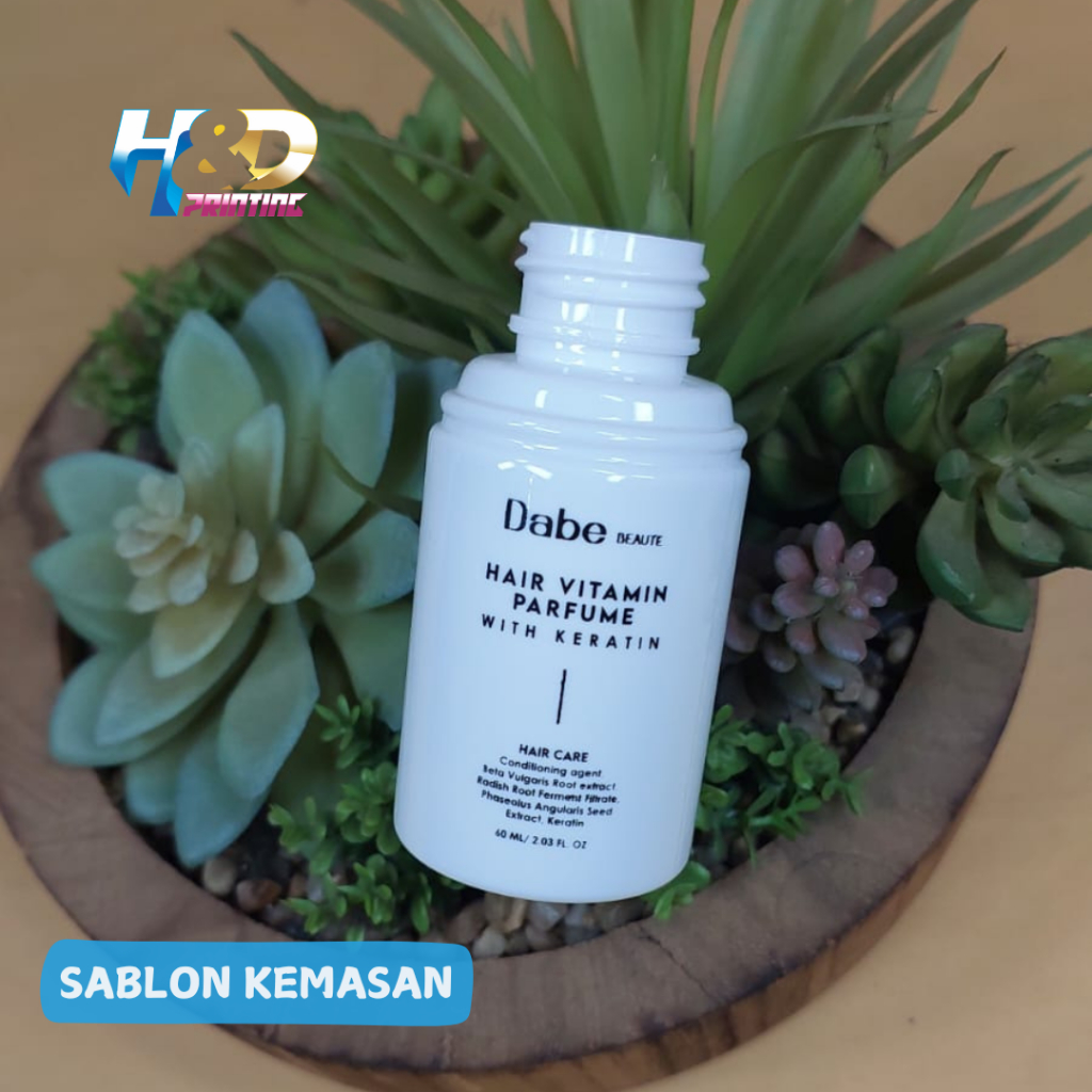 Printing Kemasan Kosmetik - Satu Warna / Sablon kemasan / Sablon Botol Plastik - Kualitas Cat Tahan 