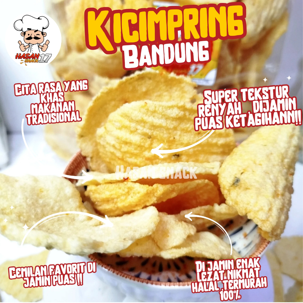 

KICIMPRING/ GRATIS ONGKIR BISA COD/ SUPER RENYAH KRIUK ENAK LEZAT / CEMILAN SNACK / MAKANAN RINGAN / HASAN SNACK 17