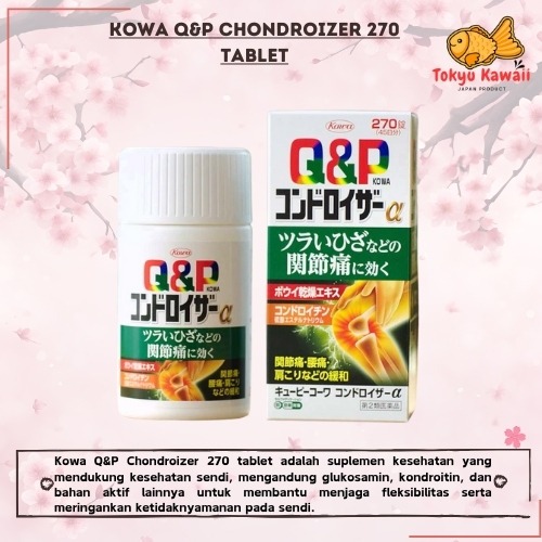 Kowa Q&P Chondroizer 270 tablet joint muscle pain japan