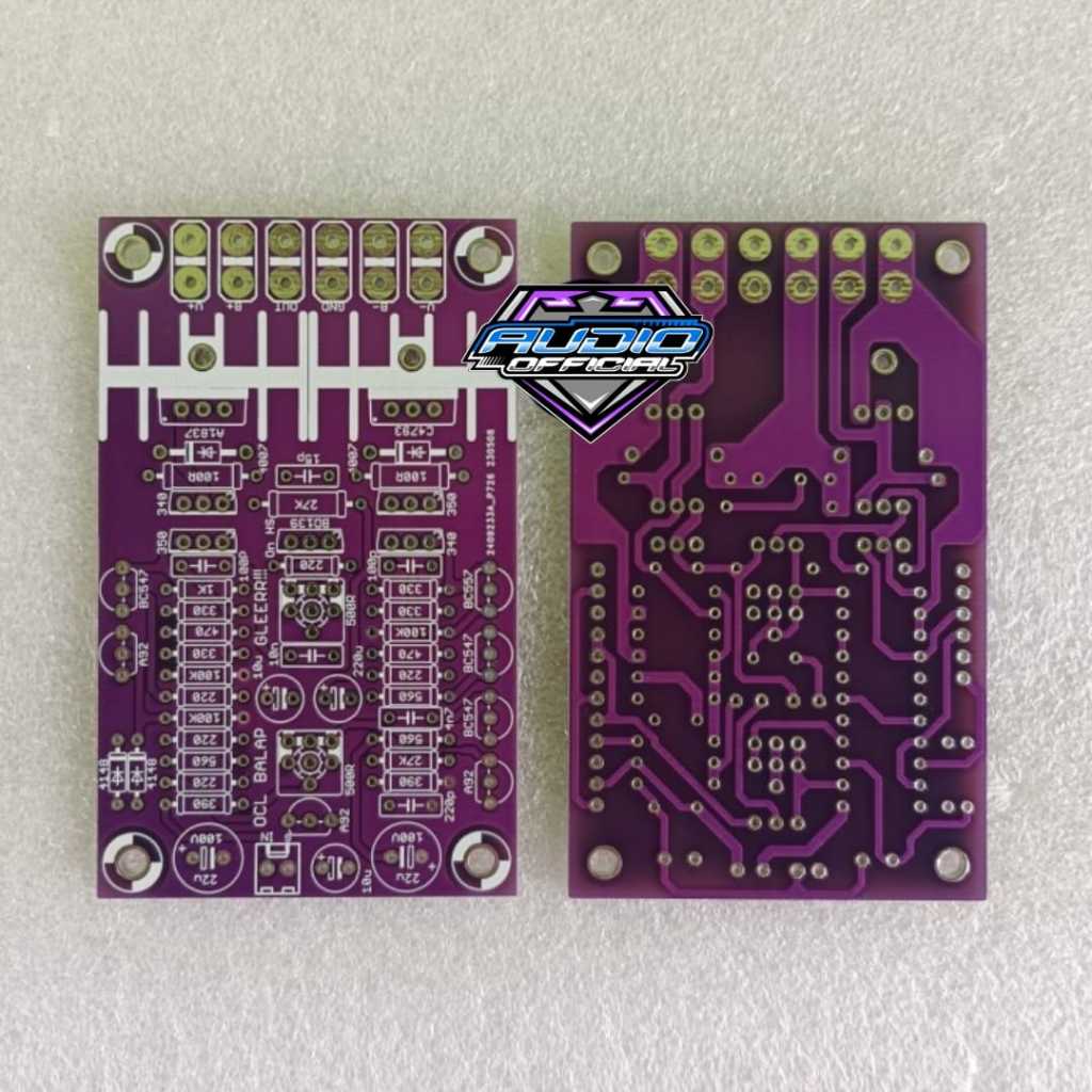 PCB OCL Balap Double Layer FR4 Fiber