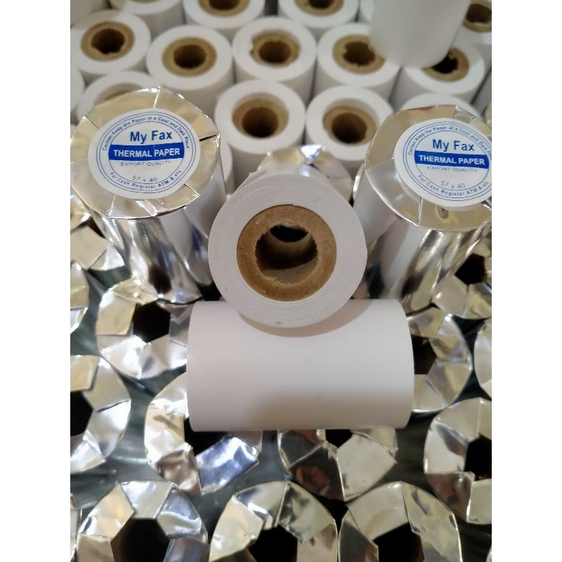 

10 roll Thermal edc paper 58x40 kertas struk kasir