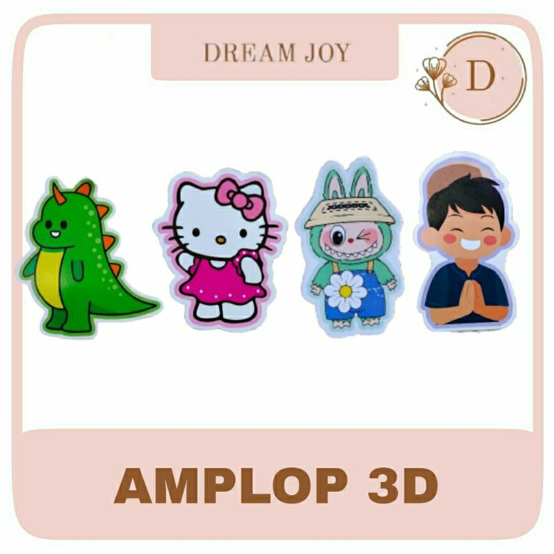 

(COD) ISI 5 AMPLOP KARAKTER 3D LABUBU SANRIO KARTUN MUSLIM AMPLOP LEBARAN