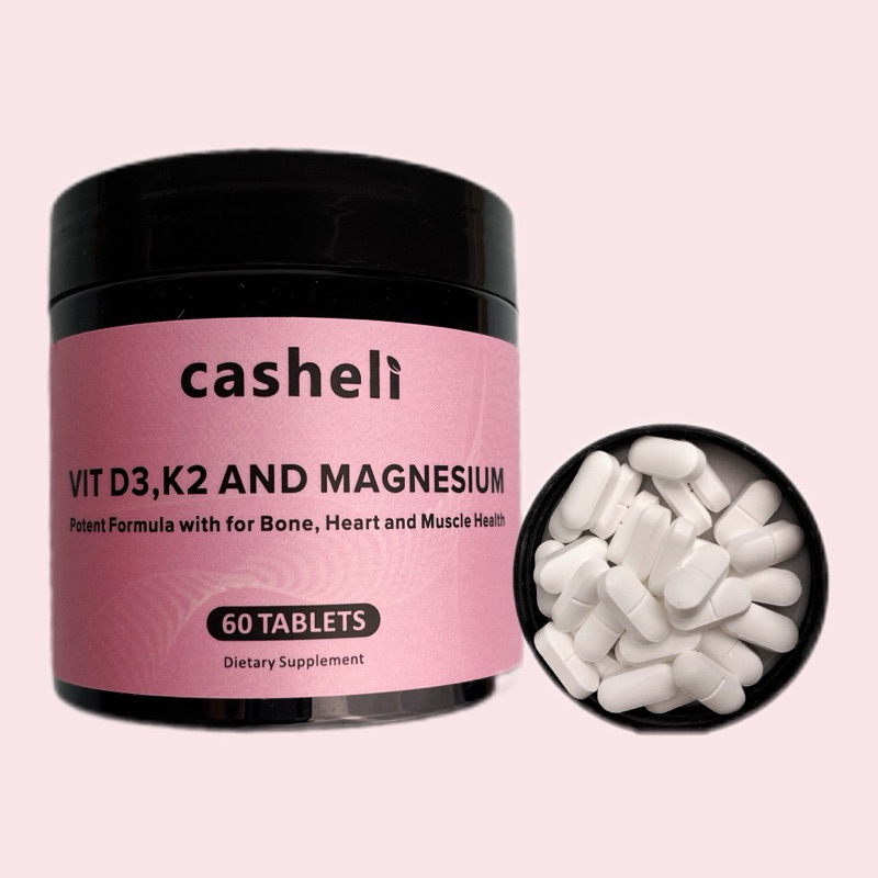 casheli Supplement Vitamin D3 + Magnesium Glycinate + K2