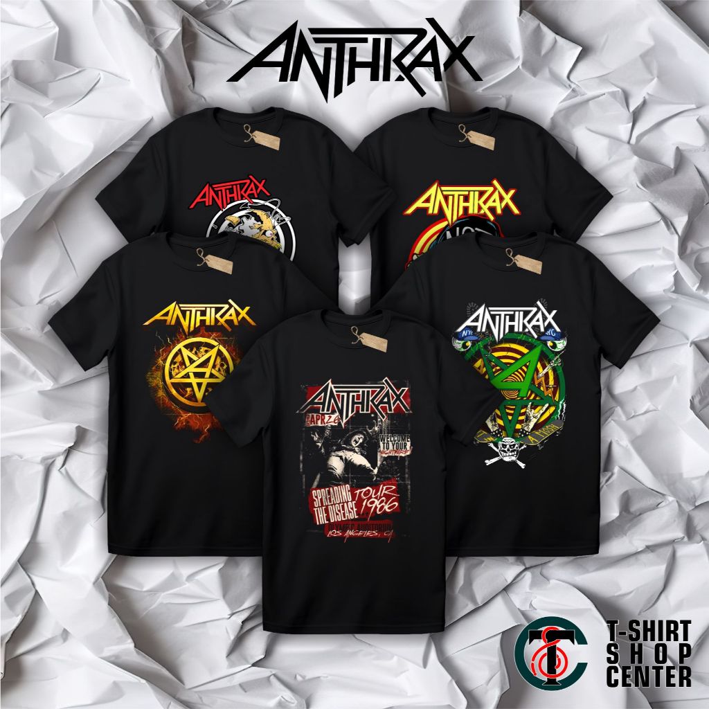 Kaos Musik - Kaos ANTHRAX - T-Shirt Music Metal - ANTHRAX Kaos Musik - Kaos Custom - Kaos Combed 30s