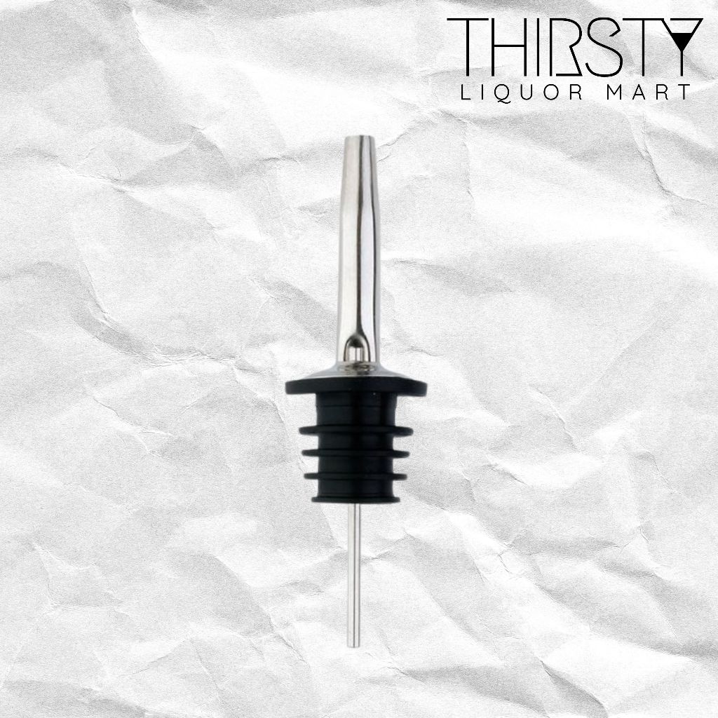 Pourer Stainless Steel - Penutup Tutup Botol Wine Whisky Sirup