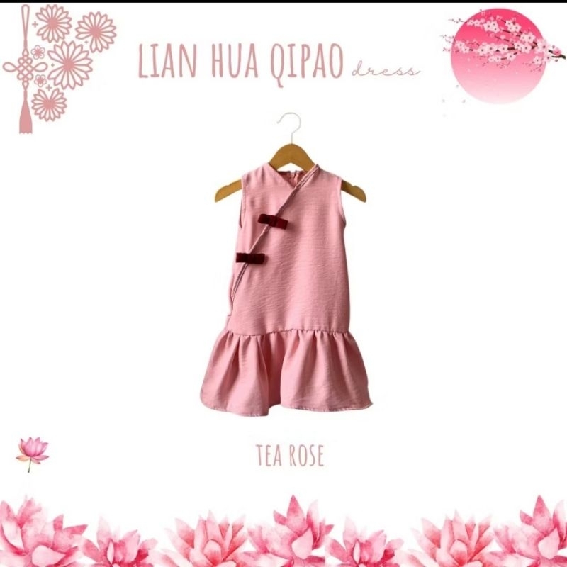 [preloved - baru, salah beli ukuran] LA LA LAND LIAN HUA QIPAO DRESS ANAK | Dress Imlek Anak | Dress