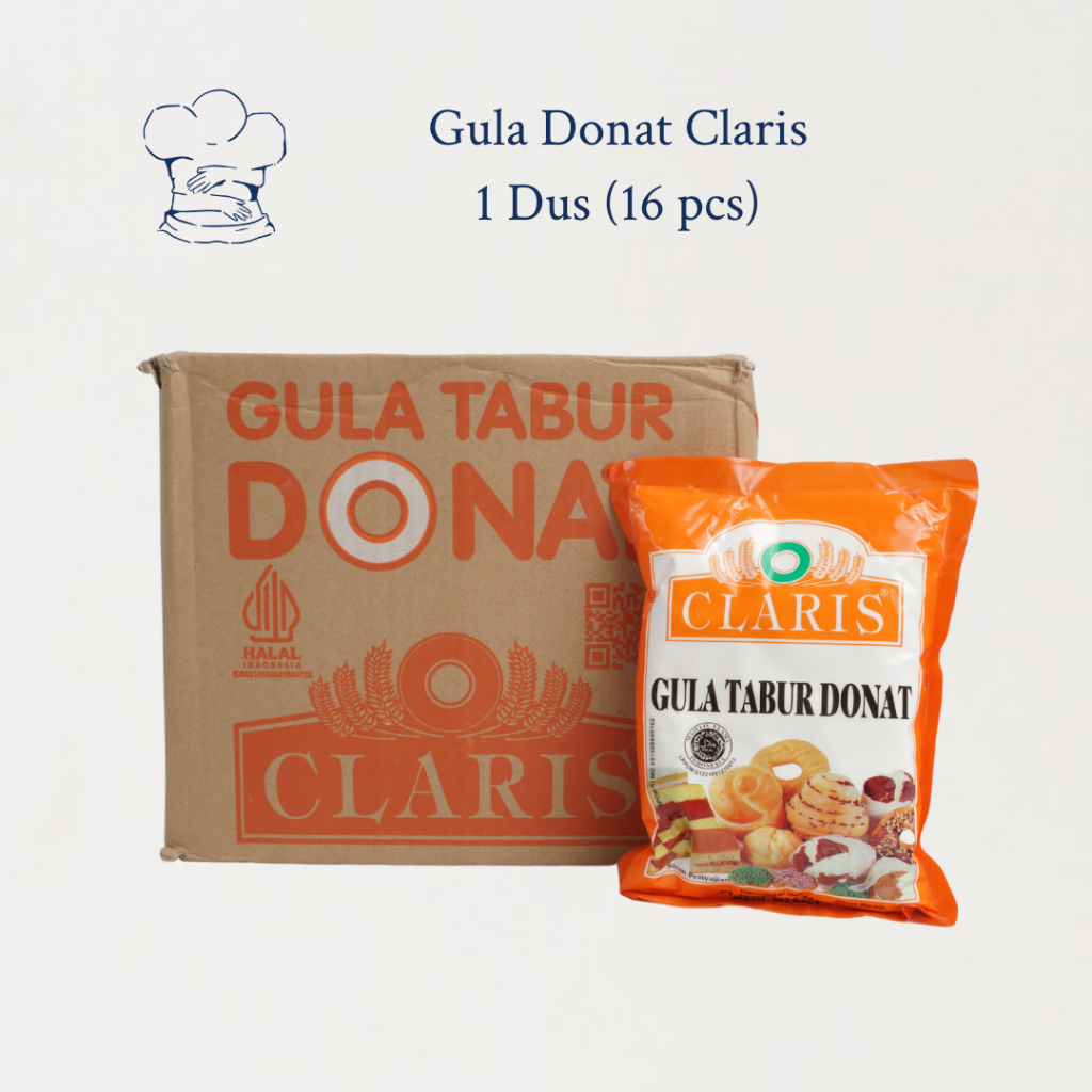 

Gula Tabur Donat Claris 1 Dus (16 Bungkus x 250gr)