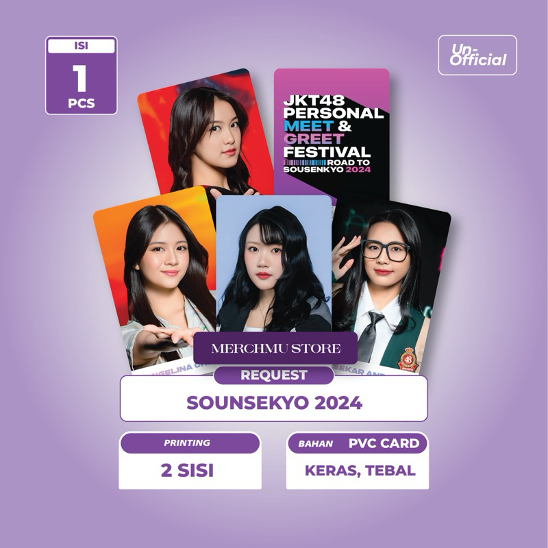 Photocard JKT48 - Sounsekyo 2024 (PVC Card)