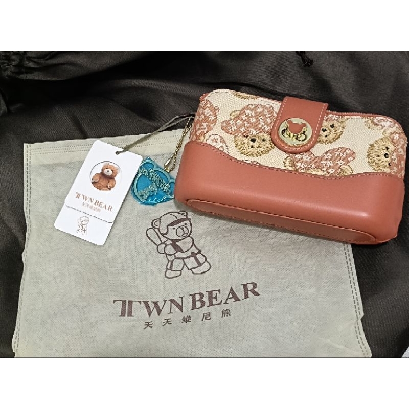 TTWN BEAR CLUTCH PINK BAG ORIGINAL
