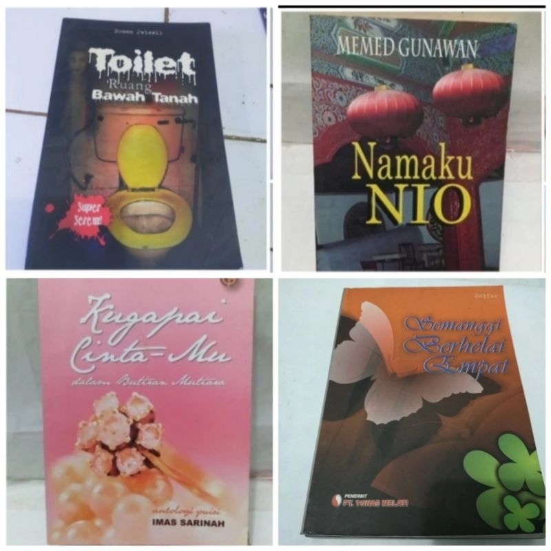 Novel Namaku nio - Memed Gunawan Semanggi berhelai empat Kugapai cinta mu Toilet  di ruang bawah tan