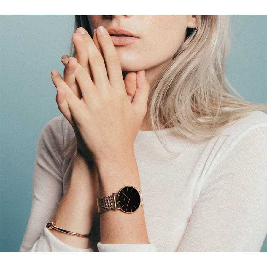 HANNAH MARTIN ORIGINAL JaM Tangan Wanita Tahan Air Jam Tangan Fashion Analog