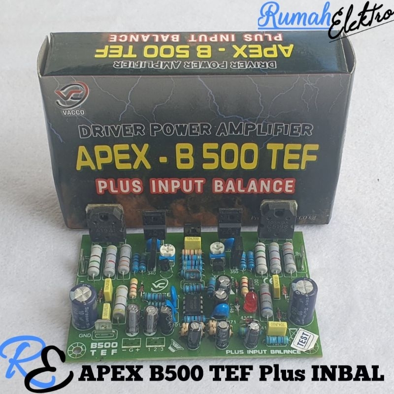 KIT DRIVER POWER AMPLIFIER APEX B 500 TEF PLUS INPUT BALAMCE
