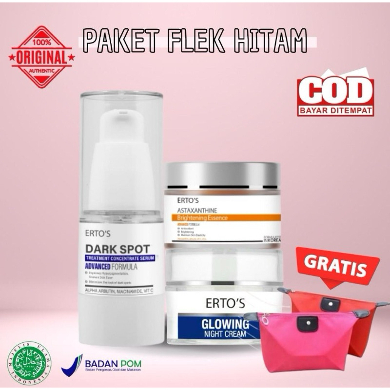 ERTOS PAKET FLEK HITAM 3in1