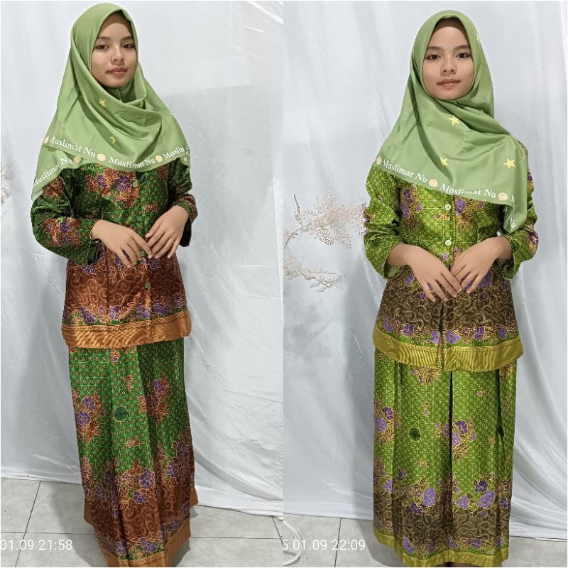 Gamis Muslimat NU SEMI SUTRA (semsut) 0ri by. DK Fashion // Gamis Seragam Muslimat NU // Gamis Penga