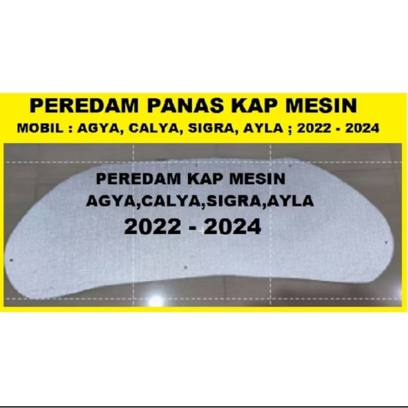 Peredam Kap Mesin Mobil New Agya Ayla 2022-2024 Full Kap