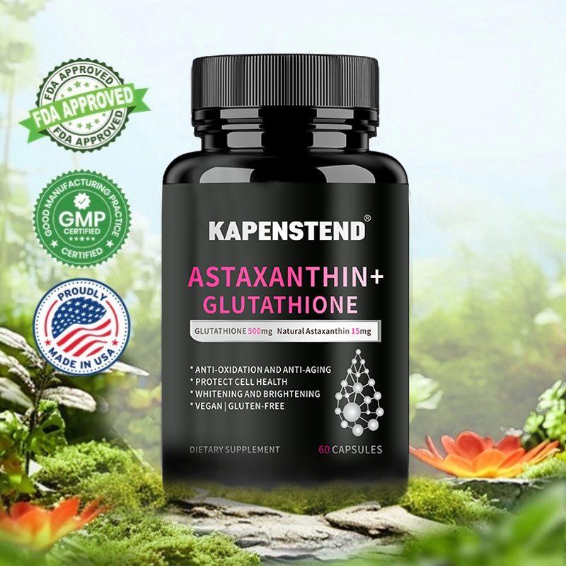 KAPENSTEND Astaxanthin Glutathione, 15mg, astaxanthin alami, melindungi sel