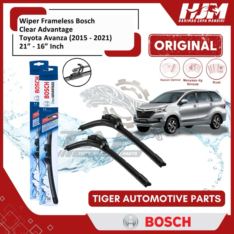 Wiper Blade Frameless Bosch Clear Advantage - Karet Pembersih Kaca Mobil Avanza Xenia Grand New 21"