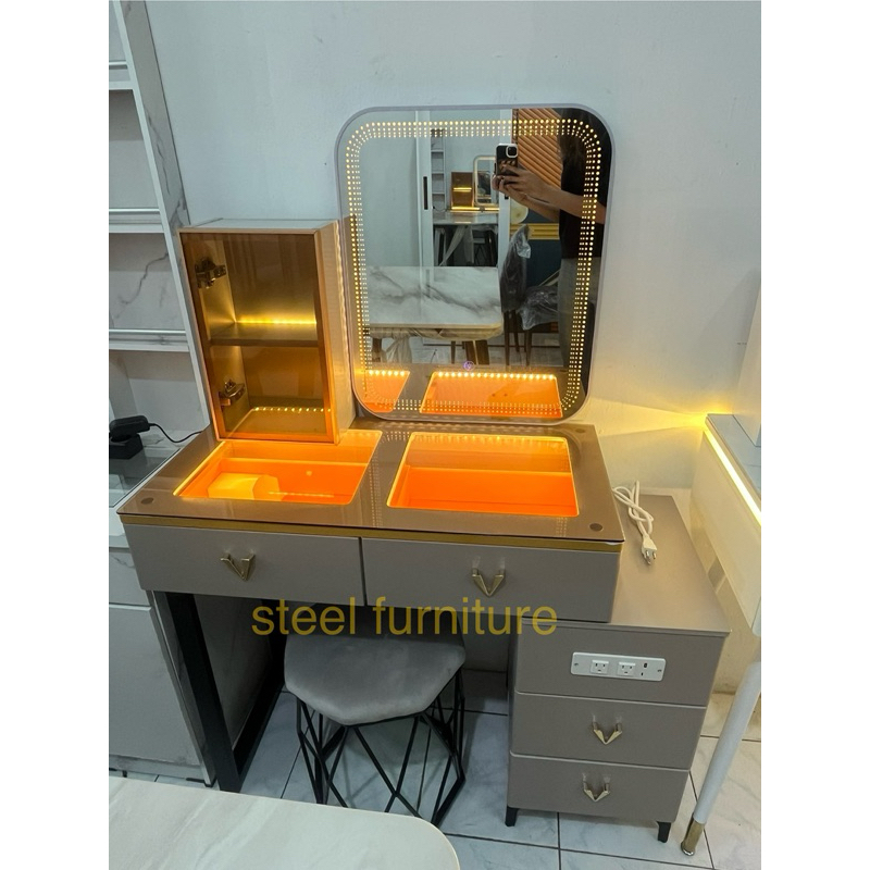 Meja Rias Import LED / Meja Rias LED / Meja Rias Lampu / Meja Rias Mewah / Meja Rias Minimalis