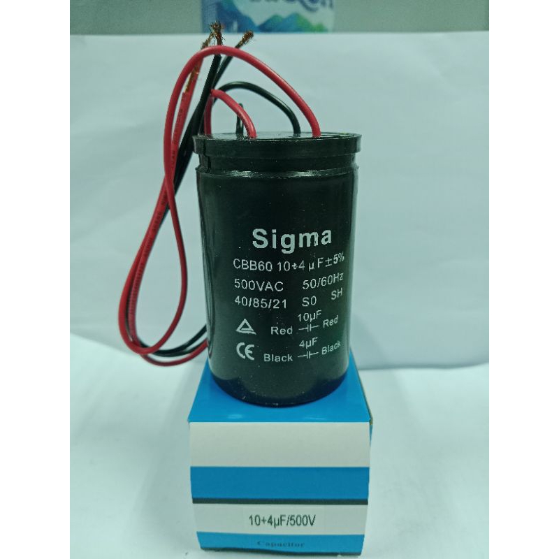 Kapasitor/capasitor mesin cuci 10 + 4uf/500VAC