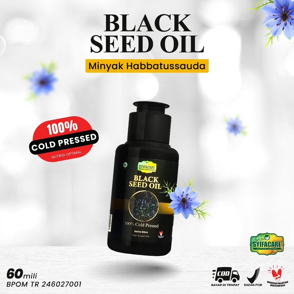 Syifacare Habbatussaudah Black Seed Oil Cold Pressed 60ml Original BPOM
