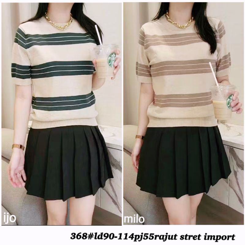 ATASAN RAJUT IMPORT WANITA/KAOS RAJUT WANITA LENGAN PENDEK/KAOS RAJUT WANITA TERBARU KEKINIAN