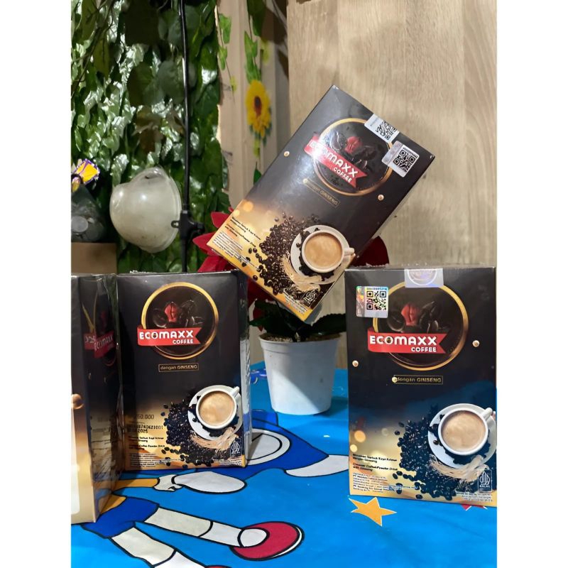 

Ecomaxx coffee original 100% minuman serbuk kopi dan gingseng