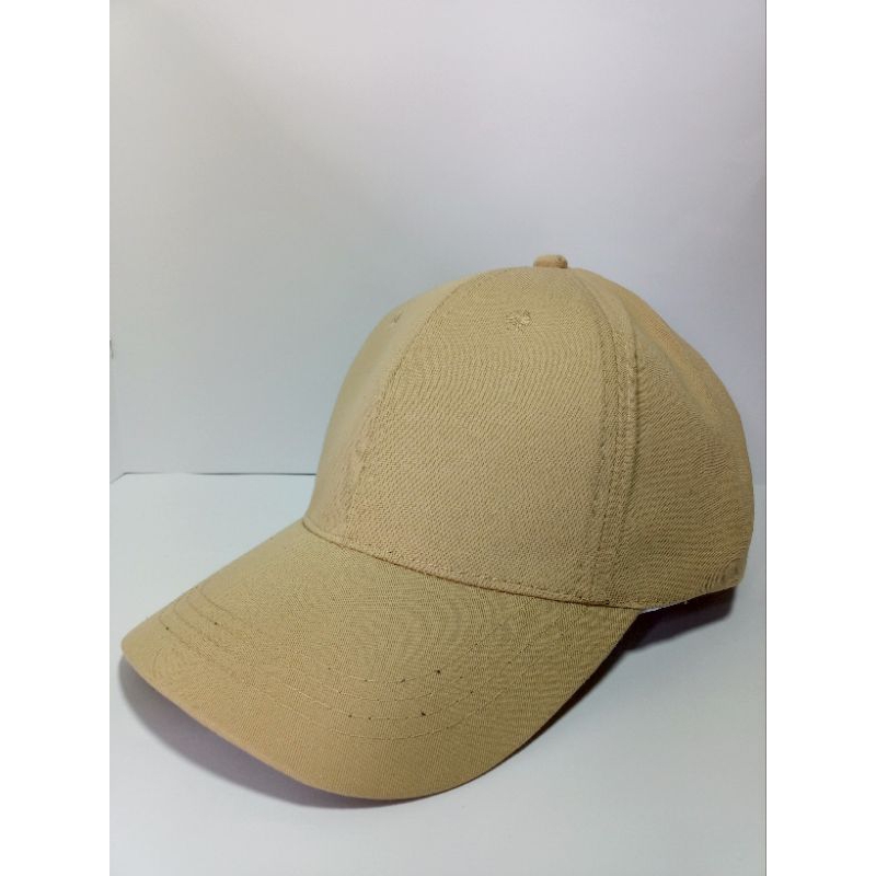 Topi Baseball Polos Cream