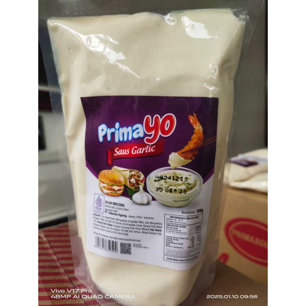 

Prima Agung Saus Garlic 250gr/500gr Halal dan BPOM