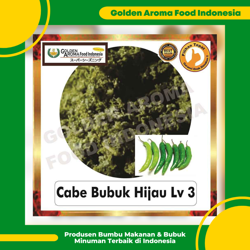 

Cabe Bubuk Hijau Level 3 Jual 1 Kg Bubuk Cabe Green Chilli Powder Level 3 Murah Halal Enak Aman GAFI