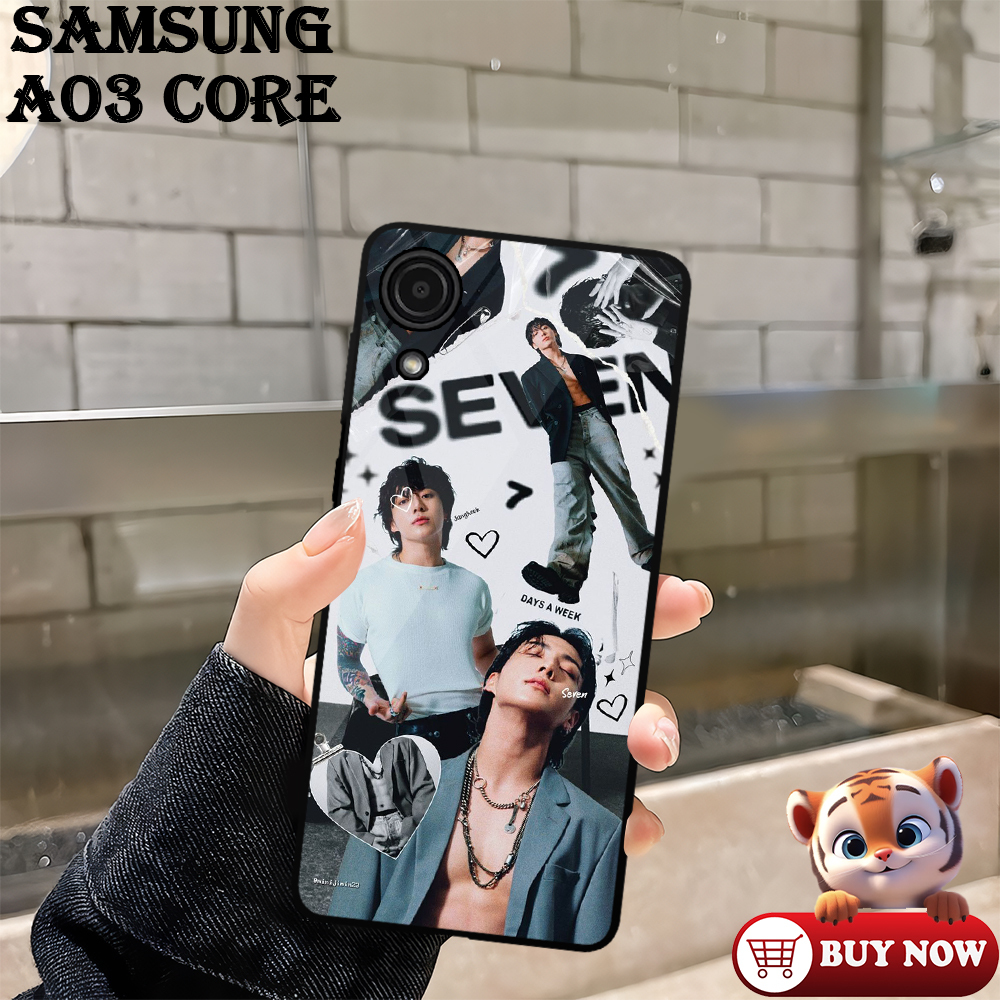 [KS01]  Case Gloss CASE SAMSUNG A03 CORE | Kualitas HD |  Casing Kilau Pic HD Motif JUNGKOOK BTS  | 