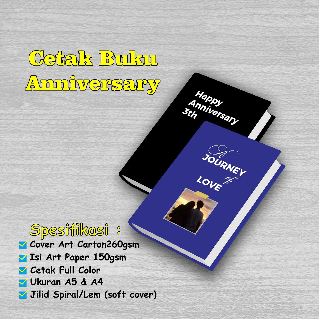 

Buku Anniversary | Buku Pasangan | Buku Cinta | Buku Ulang Tahun