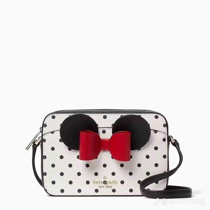 Kate Spade Disney Minnie Mouse Polka Dot Crossbody Bag tas slempang