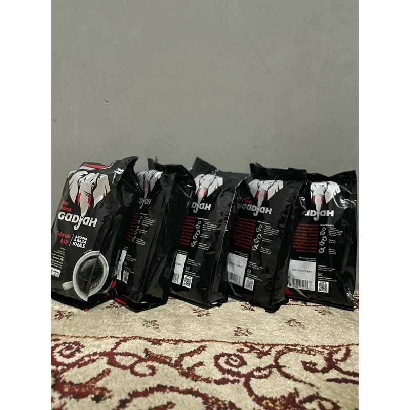 

(COD) Gadjah Kopi Tubruk Asli Hitam 5pack 138g