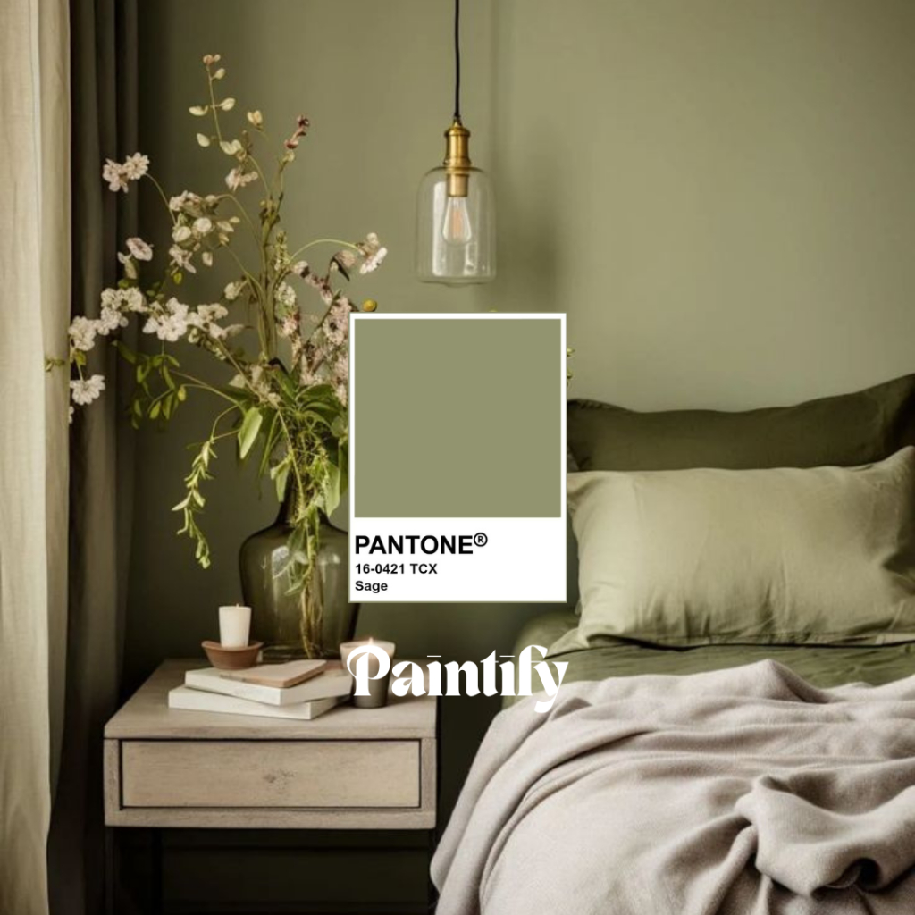 (3KG) Cat Tembok Kiloan Warna Hijau Sage Gelap by Paintify