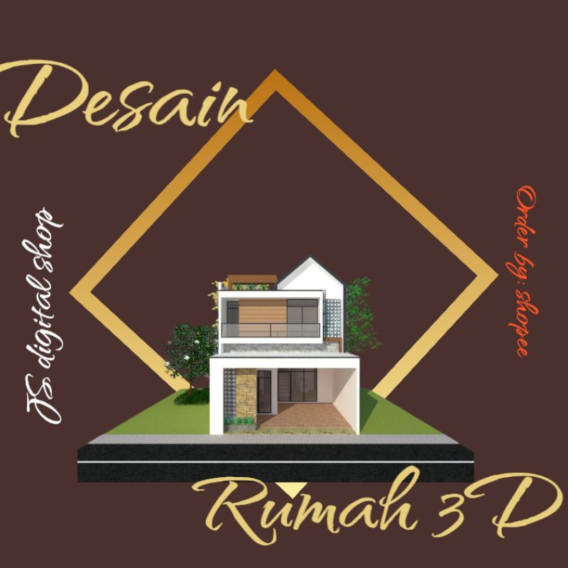 Jasa Desain Rumah minimalis 3D harga per view