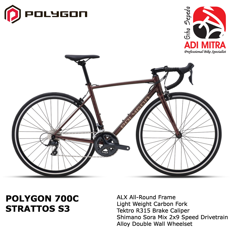 Polygon Strattos S3 [700C] Road Bike Sepeda Balap