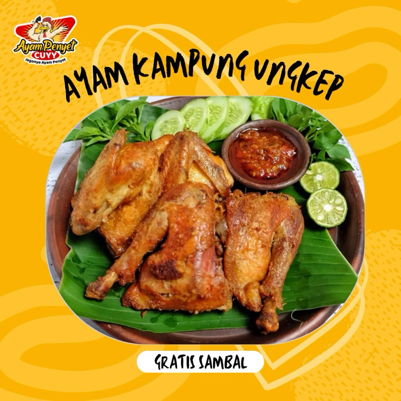 

Ayam Kampung Ungkep Bumbu Kuning 1 Ekor FREE Sambel