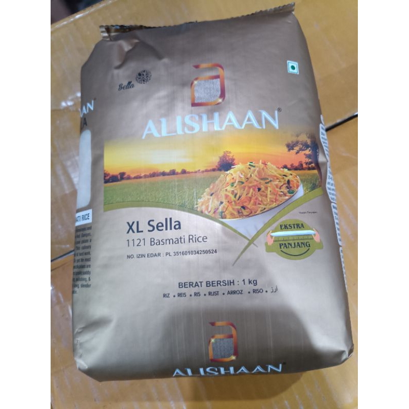 

Alishaan Basmati Rice Beras Basmati Alishaan kemasan 1kg Diet Food Beras Rendah Gula
