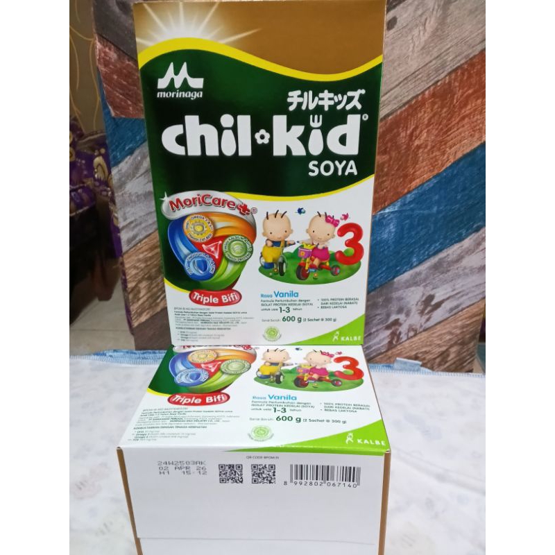 

Morinaga Chil-Kid Soya Triple Biff Vanila 600gr 1-3 tahun