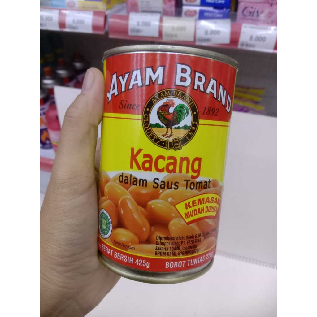 

AYAM BRAND KACANG DALAM SAUS TOMAT/ BAKED BEANS IN TOMATO SAUCE 425 GR