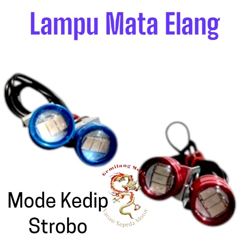 LAMPU LED MATA ELANG BESAR UNIVERSAL MOBIL MOTOR LAMPU EAGLE EYE BESAR