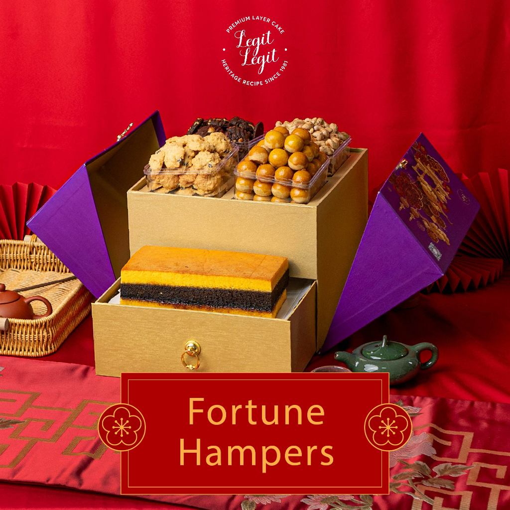 

Legit Legit Fortune Hampers - Chinese New Year Hampers | Lunar New Year Hampers | Hampers Imlek | Parcel Imlek | Hadiah Imlek | Paket Kue