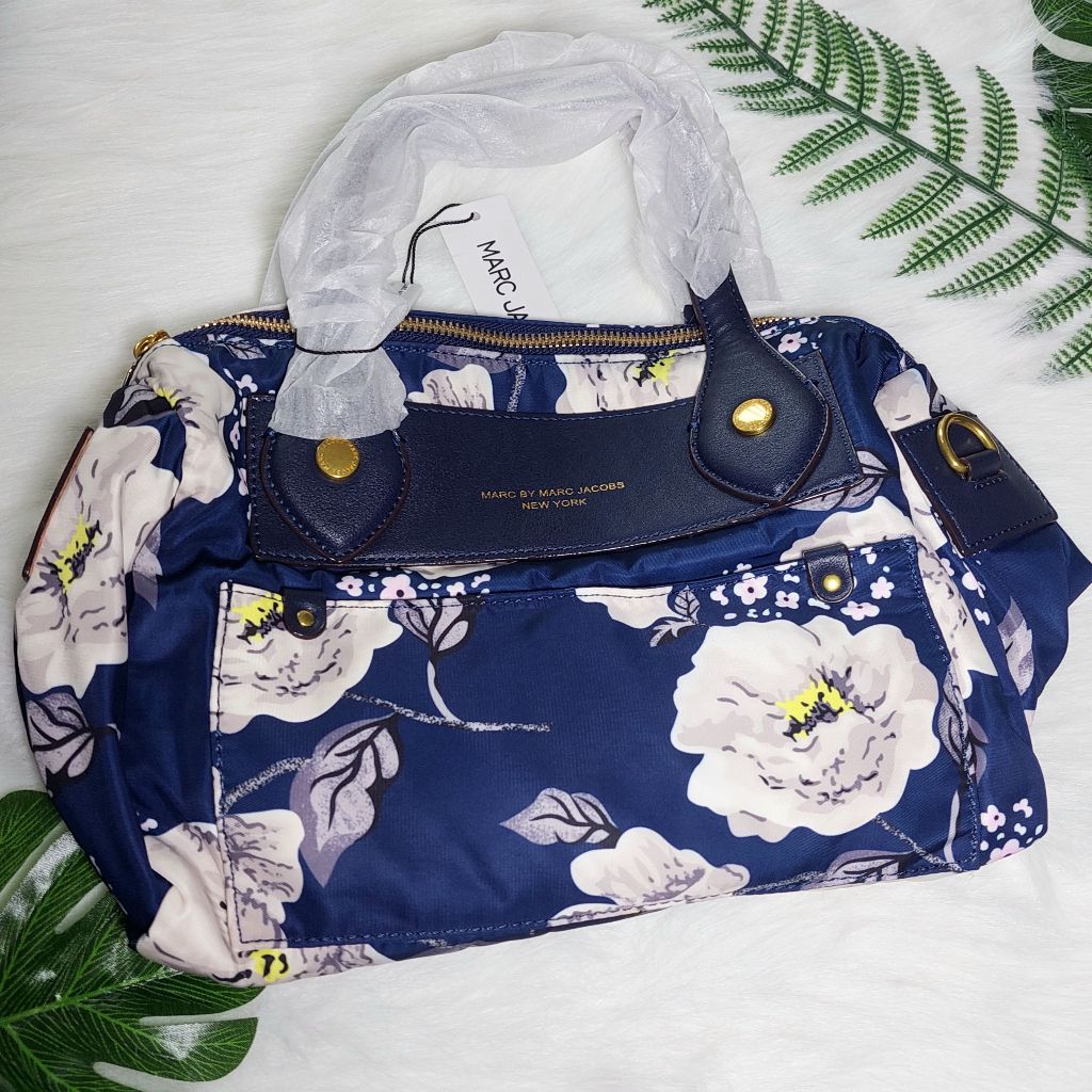 marc jacobs preppy nylon flowers navy