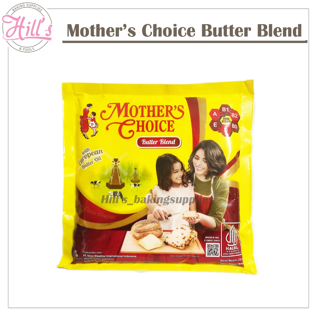 

MOTHERS CHOICE BUTTER BLEND 200 gr / MARGARINE MENTEGA BUTER MOTHER 200gr