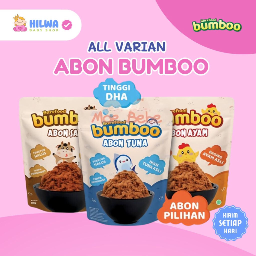 

BUMBOO ABON DAGING AYAM TUNA SAPI ASLI - ABON ENAK & BERGIZI MPASI ANAK | TANPA PENGAWET & MSG