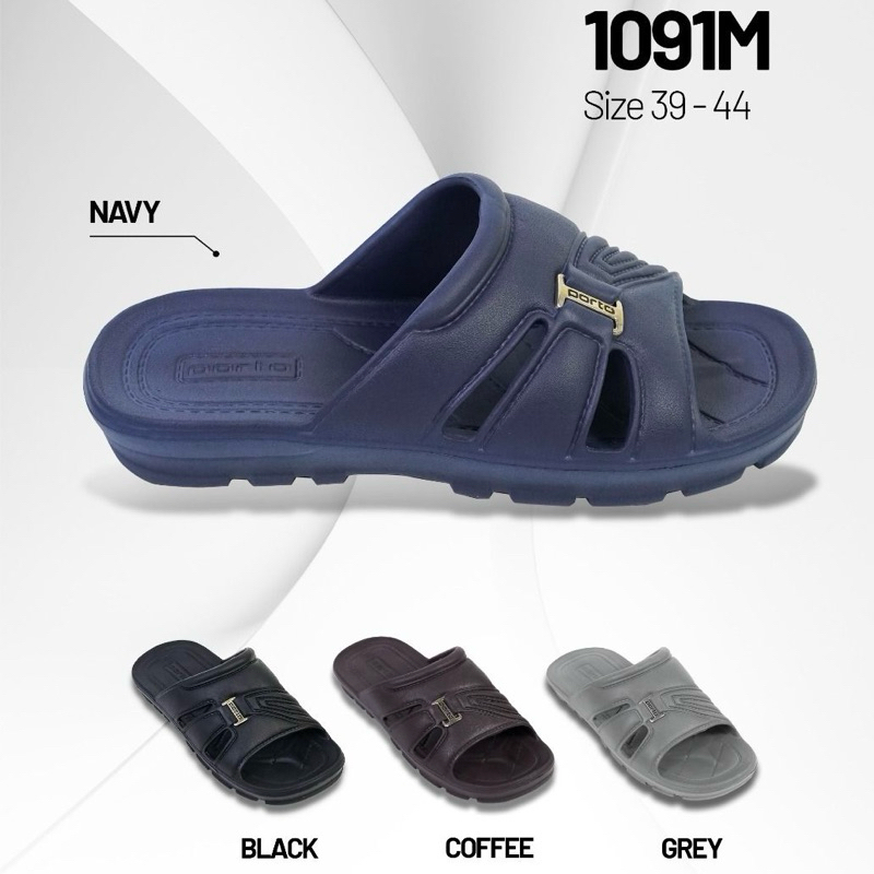 RN sandal selop sandal slide pria PORTO 1091M