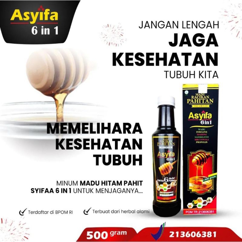 

Madu Hitam Super Pahit Asyifa 6 in 1