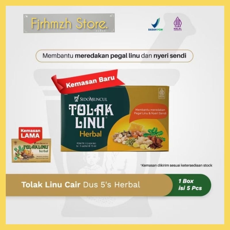 

Sidomuncul Tolak Linu Herbal 1 Box Isi 5 Sachet @15ml