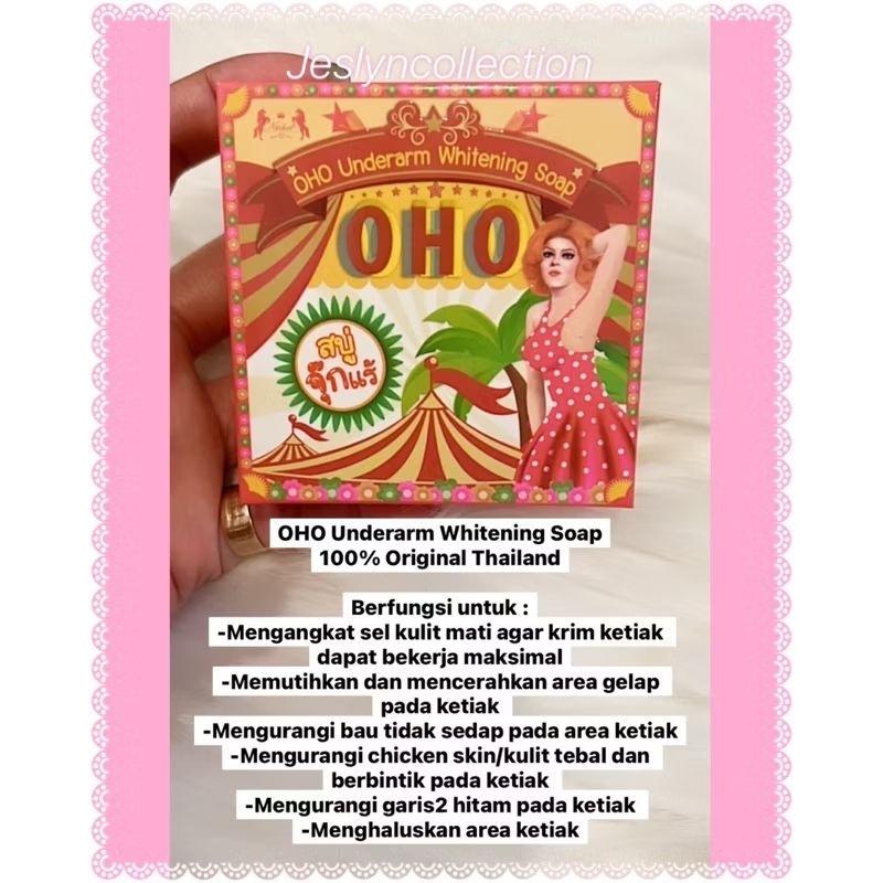 OHO UNDERARM WHITENING SOAP ORIGINAL THAILAND / SABUN PENCERAH KETI