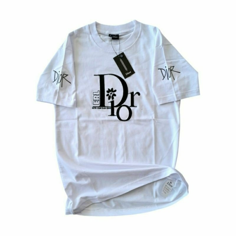 Tshirt bordir branded kaos pria lengan pendek baju atasan pria bordir